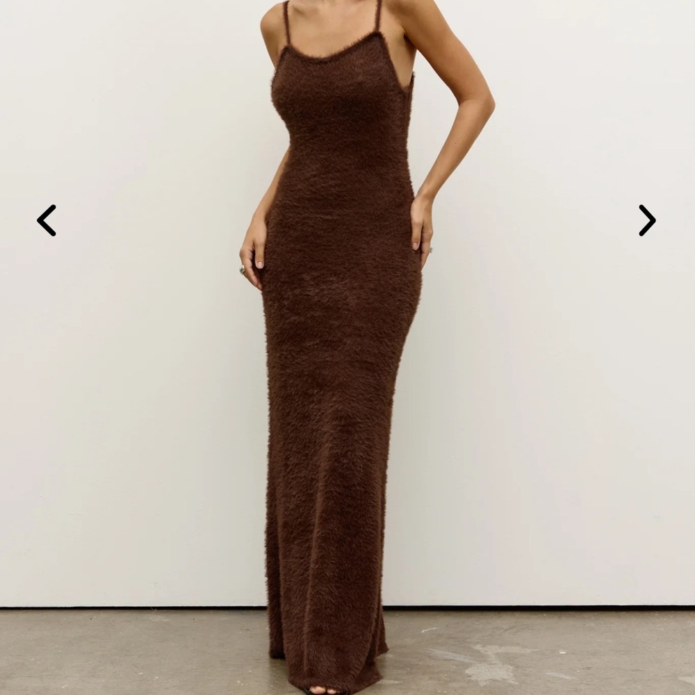 Bayse Brand Huxley Knit Dress in Chocolate